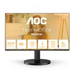 AOC Basic-line 24B3CF2 - Écran LED - 24" (23.8" visualisable) - 1920 x 1080 Full HD (1080p) @ 100 Hz - IPS - 250 cd/m² - 1300:1 - 1 ms - HDMI, USB-C - haut-parleurs - noir