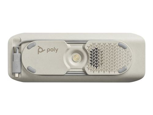 Poly Sync 40+ - Haut-Parleur Intelligent - Bluetooth - Sans Fil, Filaire - Usb-A, Usb-C - Noir, Argent - Certifié Zoom