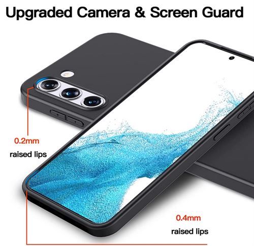 Coque et étui téléphone mobile Htdmobiles Coque pour Samsung Galaxy S23  Ultra 5G - housse etui silicone gel fine + verre trempe - NOIR 