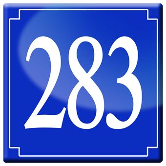 numéroderue283 - classique 10x10cm - Sticker/autocollant - Autocollant ...