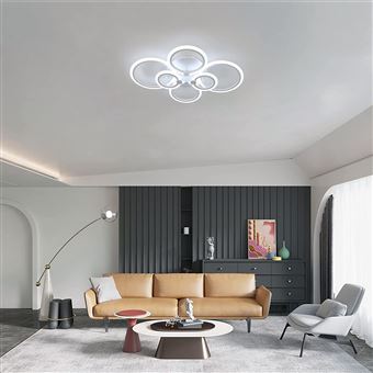 LED Design Plafonnier Anneaux Spots Luminaire DIMMABLE Salon Salle