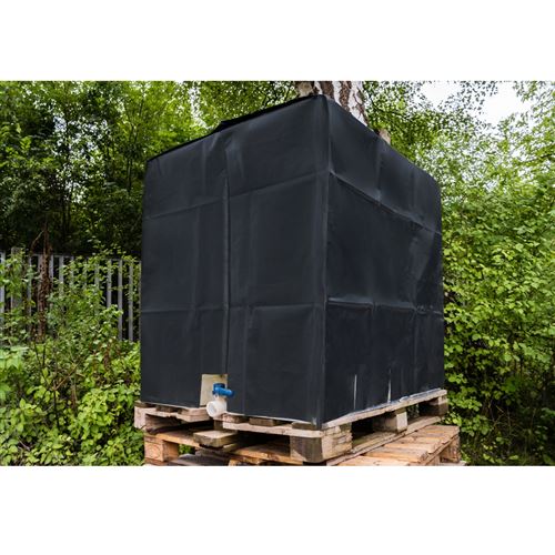 Housse Imperméable Pour Citerne De Pluie - Tissu Oxford Résistant - 62.5 X 103cm - Coupe-Vent, Anti-UV - Pour Tonneau à Eau, Vin - 11