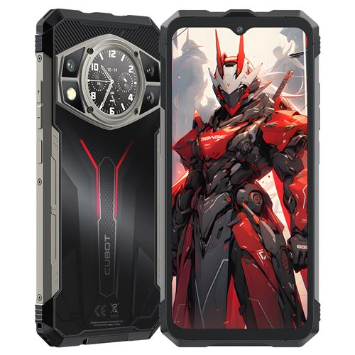 CUBOT KingKong AX Téléphone Portable 24 Go + 256 Go/1 To Smartphone Incassable Android 14, 100 MP, 5100 mAh/33 W, / NFC/OTG/Noir