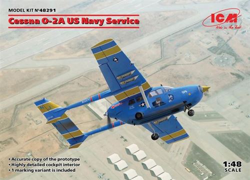 Cessna O-2a Us Navy Service - 1:48e - Icm