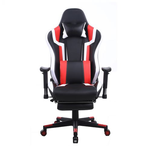 Chaise de jeu Tornado Relax Chaise de bureau - avec repose-pieds - réglable de manière ergonomique -