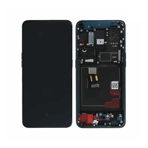 Original Ecran LCD Et Tactile Pulled Avec Châssis (Piec) Bleu Pour Oppo Reno 2