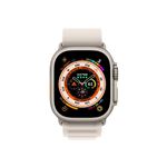 Apple Watch Ultra - 49 mm - titane - montre intelligente avec Boucle Alpine - textile - droit - taille du bracelet : S - 32 Go - Wi-Fi, LTE, UWB, Bluetooth - 4G - 61.3 g