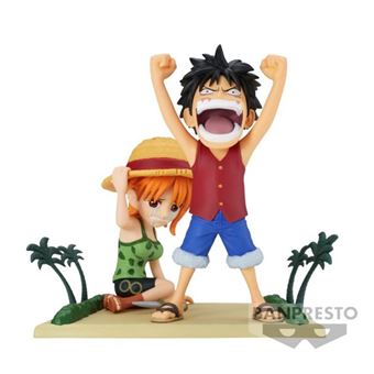 One Piece - Figurine Monkey D. Luffy & Nami WCF Log Stories