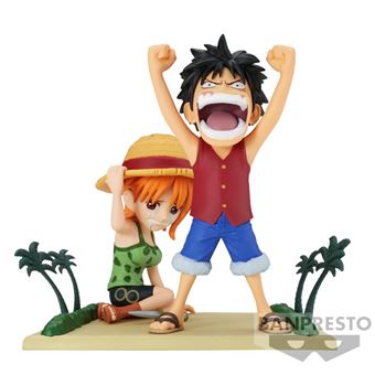 One Piece - Figurine Monkey D. Luffy & Nami WCF Log Stories