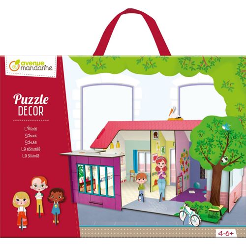 Avenue Mandarine Puzzle scène 3D School