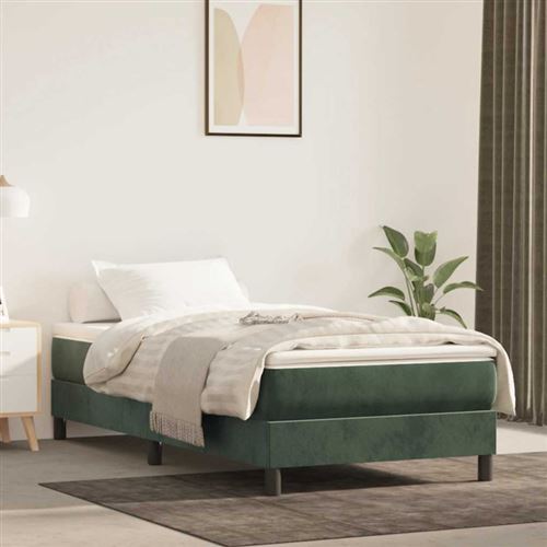 Matelas de lit à ressorts ensachés 80x210x20 cm velours