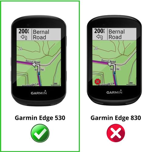 Coque Silicone rouge pour GPS Garmin Edge 530