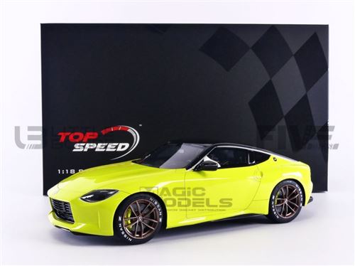Voiture Miniature de Collection TOP SPEED 1-18 - NISSAN Z Proto - Yellow - TS0272