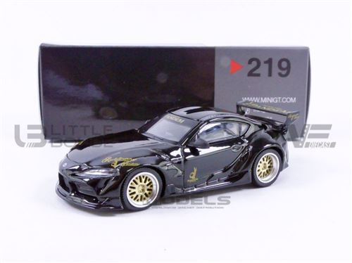 Voiture Miniature de Collection MINI GT 1-64 - TOYOTA GR Supra V1.0 Pandem LHD - Black / Gold - MGT00219-L