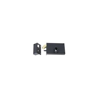 Serrure monopoint en applique à crochet profilé européen horizontale gauche finition epoxy noir - JPM - 384500-01-21 - 1