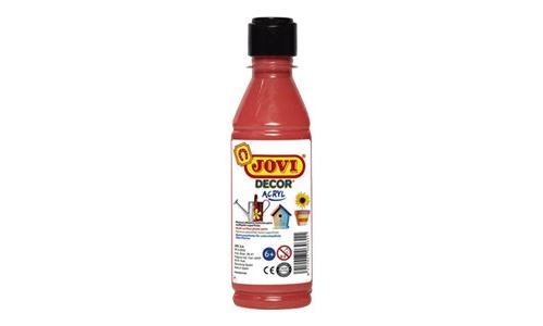 JOVIDECOR School - Peinture - peinture acrylique - Vermillon - 250 ml