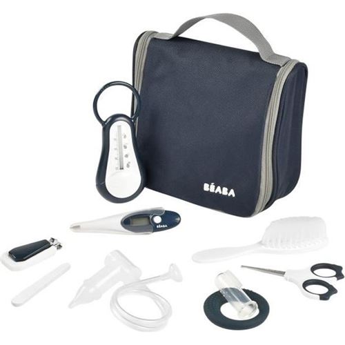 Beaba, Trousse De Toilette Nomade, 9 Accessoires, Night Blue