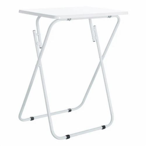 Table pliante coloris blanc - Longueur 48 x Profondeur 38 x Hauteur 65 cm