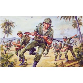 Wwii Us Marines - 1:76e - Airfix - 1