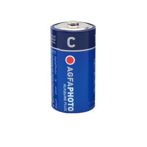 AgfaPhoto Piles Alcalines PLUS Baby C LR14 (1.5V, Lot de 12) - Longue Duree de Vie - Ideales pour Appareils Menagers, Lampes de Poche, Jouets et Plus - Performance Fiable et Constante