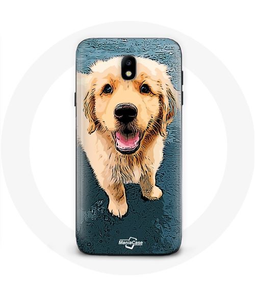 Coque pour Samsung Galaxy J7 2017 Golden retriever Chiot Maniacase