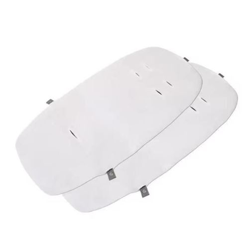Lot de 2 draps pour le transat/berceau ALBA, Blanc, dès la naissance
