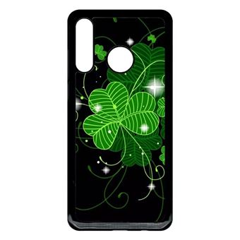 Coque My-Kase pour huawei P30 lite - trefle porte bonheur - silicone - Noir - 1