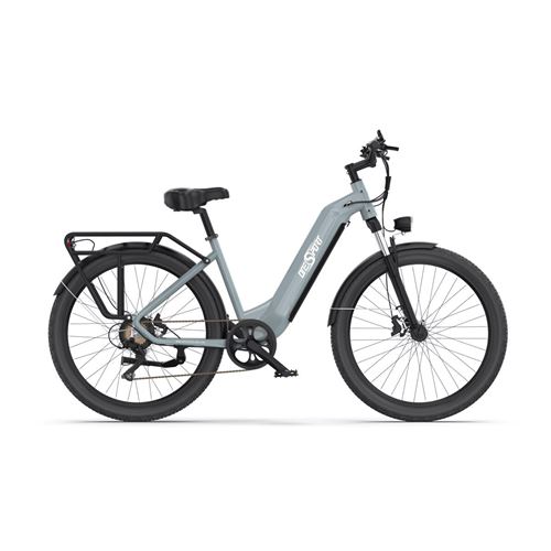 ONESPORT OT05 Vélo Électrique - 27.5 Roues 250W Moteur 36V18.2Ah Batterie 60KM Autonomie Frein à Disque - Gris
