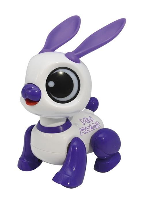 Power Rabbit Mini - Robot lapin avec effets lumineux et sonores, contrôle par claquement de main, répétition - Image 4