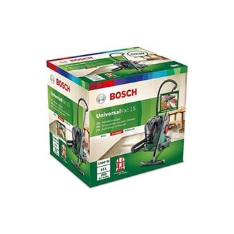 Bosch Home and Garden Aspirateur d'atelier Bosch - Universalvac 15 (Livré  avec set d'accessoires)