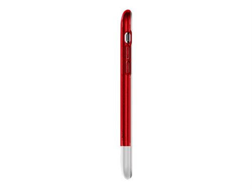 Spigen Classic C1 - Achterzijde behuizing voor mobiele telefoon - polycarbonaat, thermoplastic polyurethaan (TPU) - robijnrood - voor Apple iPhone X