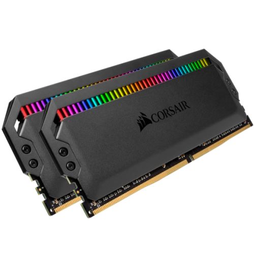 CORSAIR Dominator Platinum RGB - DDR4 - kit - 32 Go: 2 x 16 Go - DIMM 288 broches - 3200 MHz / PC4-25600 - CL16 - 1.35 V - mémoire sans tampon - non ECC - noir