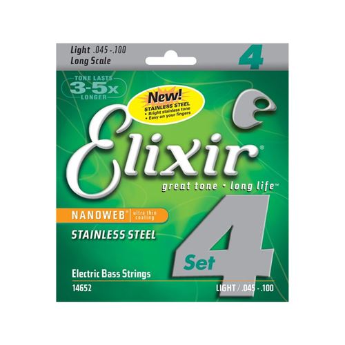 Elixir Nanoweb 14652 - Jeu De Cordes Guitare Basse Light 45 -100 - Image 2