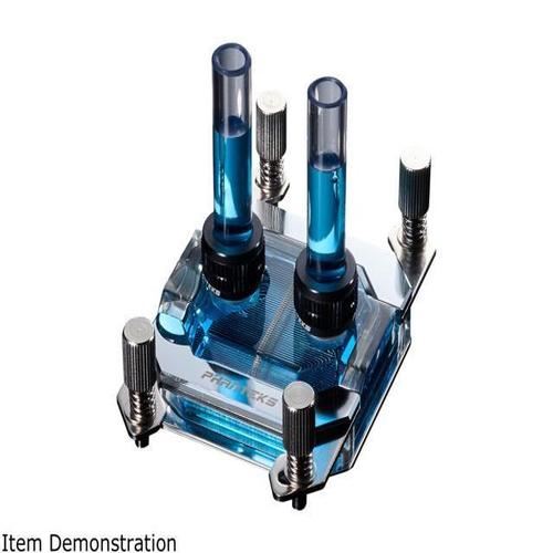 phanteks phanteks c350a cpu-wasserkuhler, rgb, acryl - chrome noir