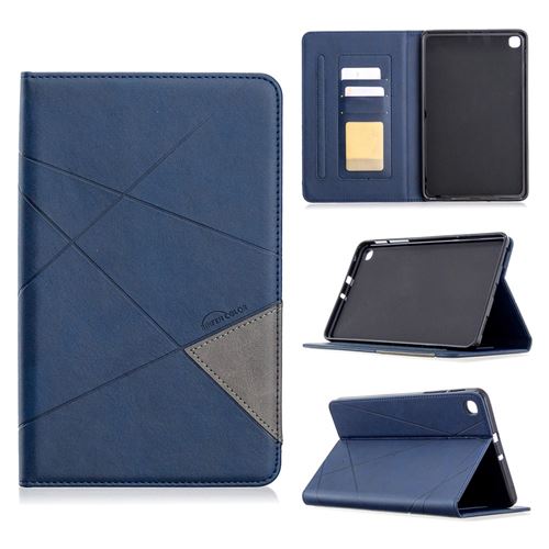 Etui en PU motif géométrique avec support bleu pour votre Samsung Galaxy Tab A 8.4 (2020) T307
