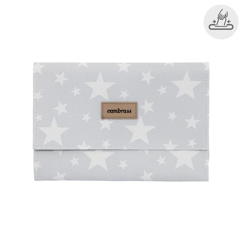 Porte Lingettes Etoile Gris 13X22 Cm