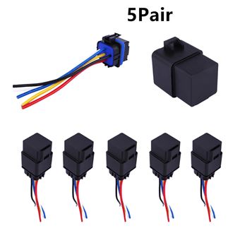 Automobile Integre Etanche Relais 12v Dc 40a Car Auto Relais 5p Accessoire Voiture Achat Prix Fnac