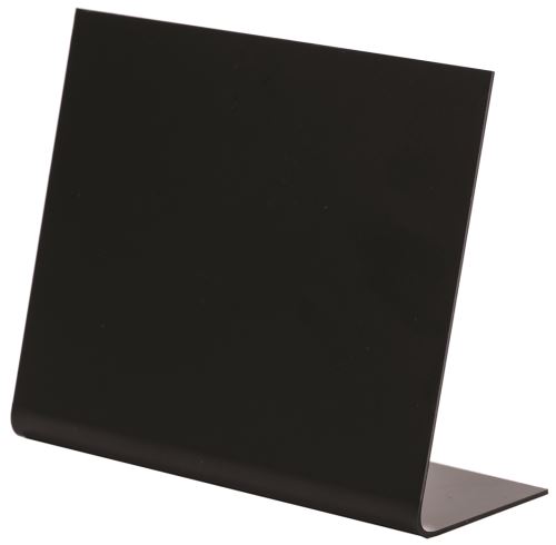 10 chevalets pvc noir 7x6cm