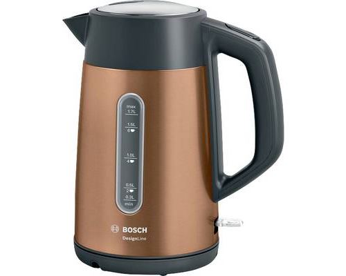 Bosch DesignLine TWK4P439 - Waterkoker - 1.7 liter - 2.4 kW - koper