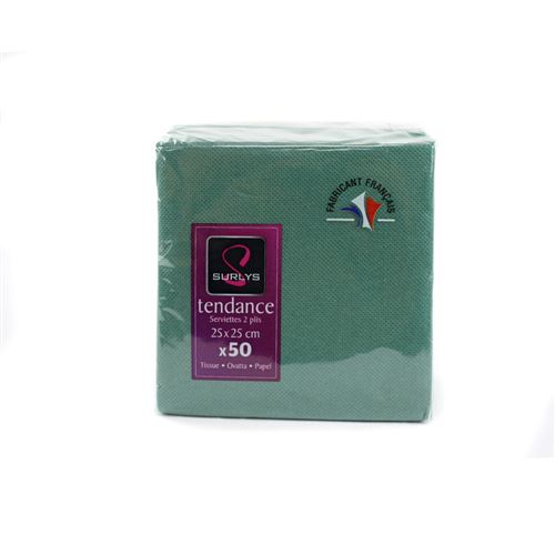 50 serviettes cocktail 25*25 - sapin