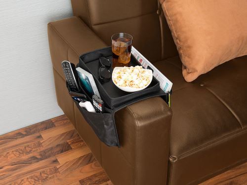 Organisateur D'accoudoir De Canapé - Poches De Rangement Pour Télécommande, Livres, Petits Objets