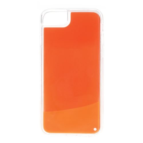 Coque en TPU sables mouvants lumineux rouge orange pour votre Apple iPhone 7 Plus/8 Plus/6 Plus 5.5 pouces