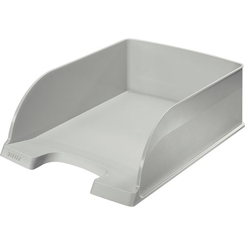 LEITZ Corbeille à courrier Plus Jumbo, A4, polystyrène, gris