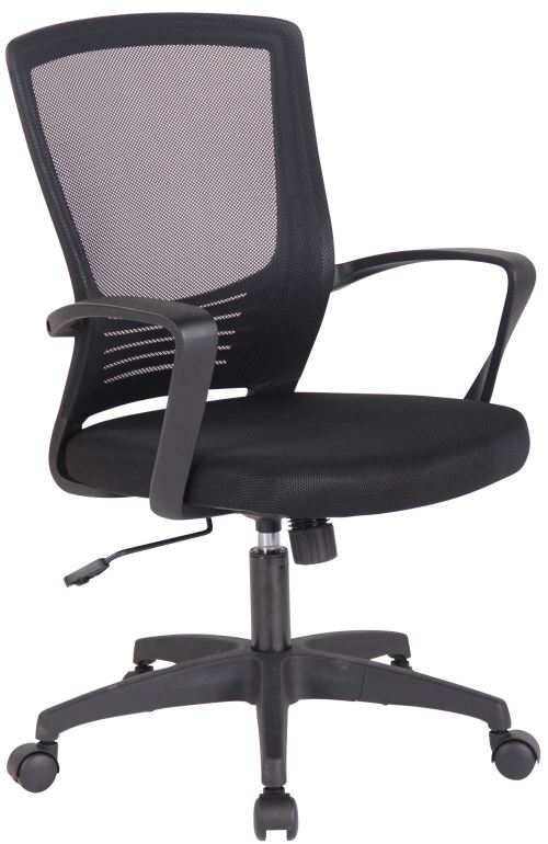 CLP Chaise de bureau en maille Kampen , Noir / Noir