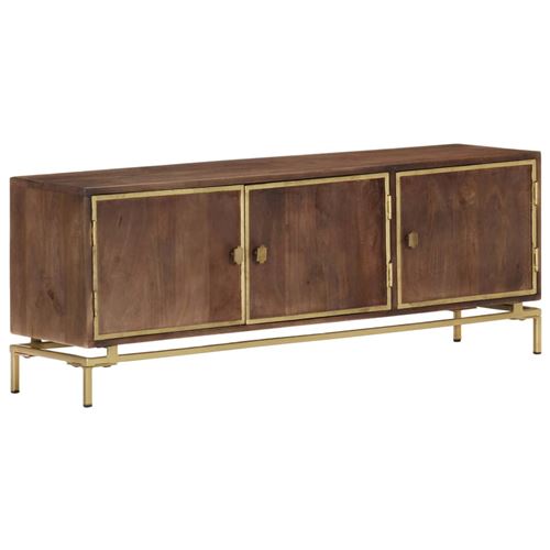 vidaXL Meuble TV 120x30x46 cm Bois solide de manguier