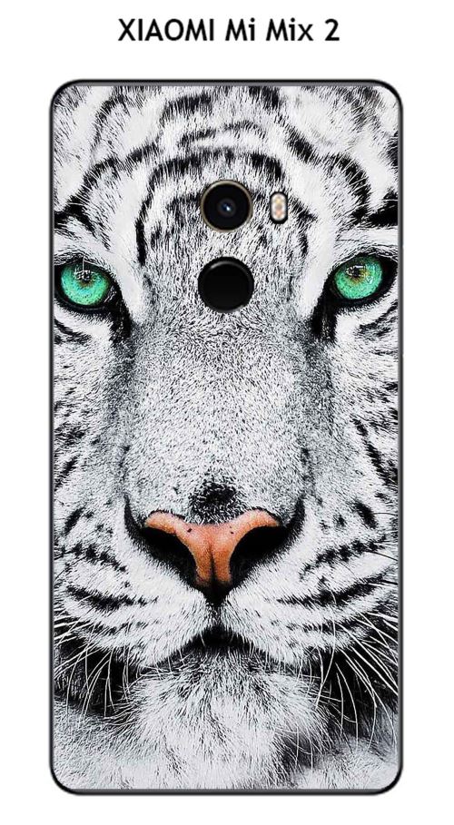 Coque XIAOMI Mi Mix 2 design Tigre Blanc