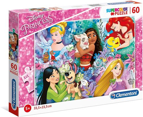 Clementoni Puzzle Princesse Disney Animaux 60 Pièces