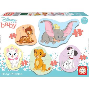 5 Puzzles Enfant Personnage Disney 3 4 5 Pieces Educa Dumbo Bambi Chat Marie Simba Le Roi 101 Dalmatiens Puzzle Enfant Achat Prix Fnac