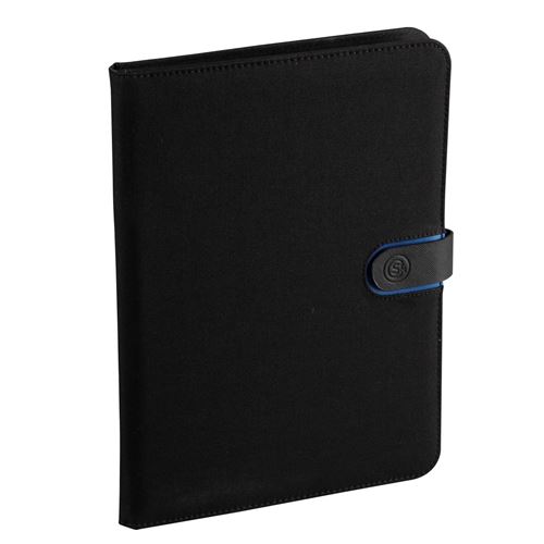 Viquel Porte document conférencier A4 Canal Saint Martin avec bloc papier ligné intégré Noir