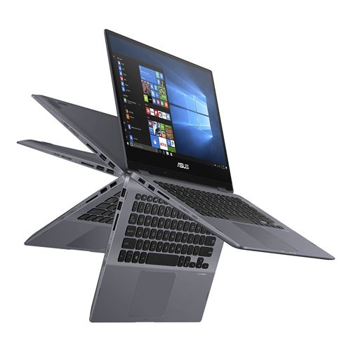 Asus Vivobook Flip 14 Tp412Fa Ec142T - Conception Inclinable - Intel Core I3 - 8145U / Jusqu'à 3.9 Ghz - Windows 10 Home - UHD Graphics 620 - 4 Go Ram - 256Go SSD - 14" Ips Écran Tactile 1920 X 1080 (Full Hd) - Ieee 802.11B, Ieee 802.11A, Ieee 802.11G,
